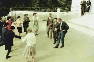 1964. Greek dancing with mr Zerlendes.